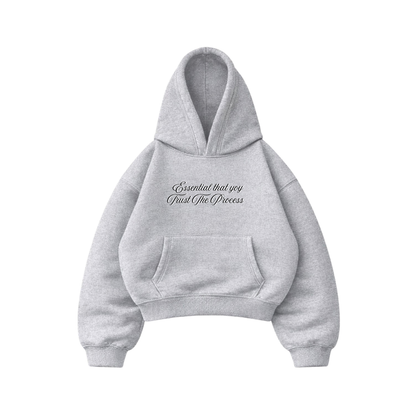 Trust The Process - Hoodie Mangas Globo Gris