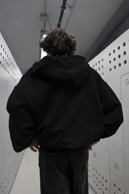 Basic Black - Hoodie Mangas Globo