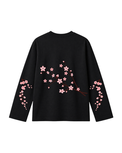 Garden branch - Camiseta Manga Larga black