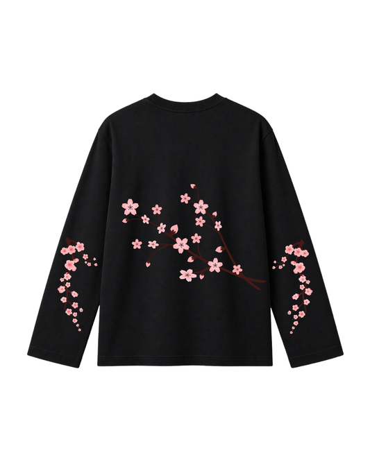 Garden branch - Camiseta Manga Larga black