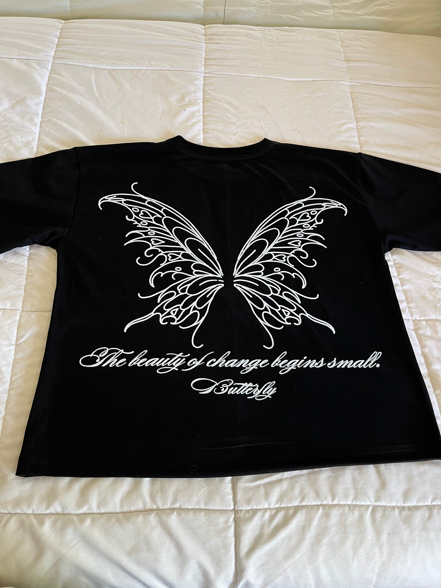 Butterfly Change - Black Premium Boxy T-Shirt