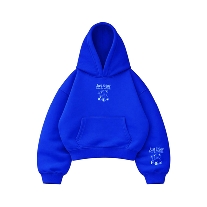 Just Enjoy - Hoodie Mangas Globos Blue