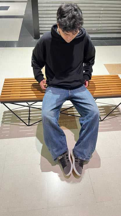 Basic Black - Hoodie Mangas Globo