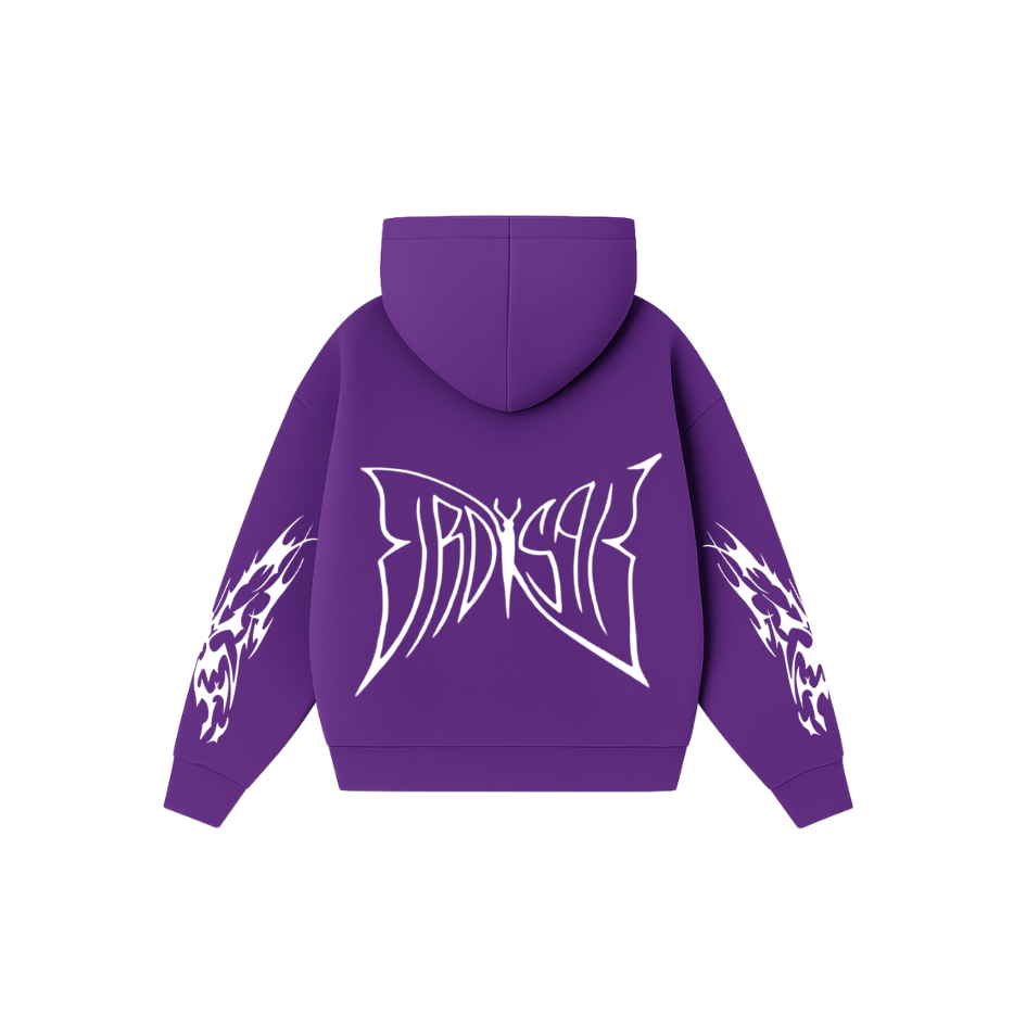 Buttefly Emblem - Hoodie clásico purple