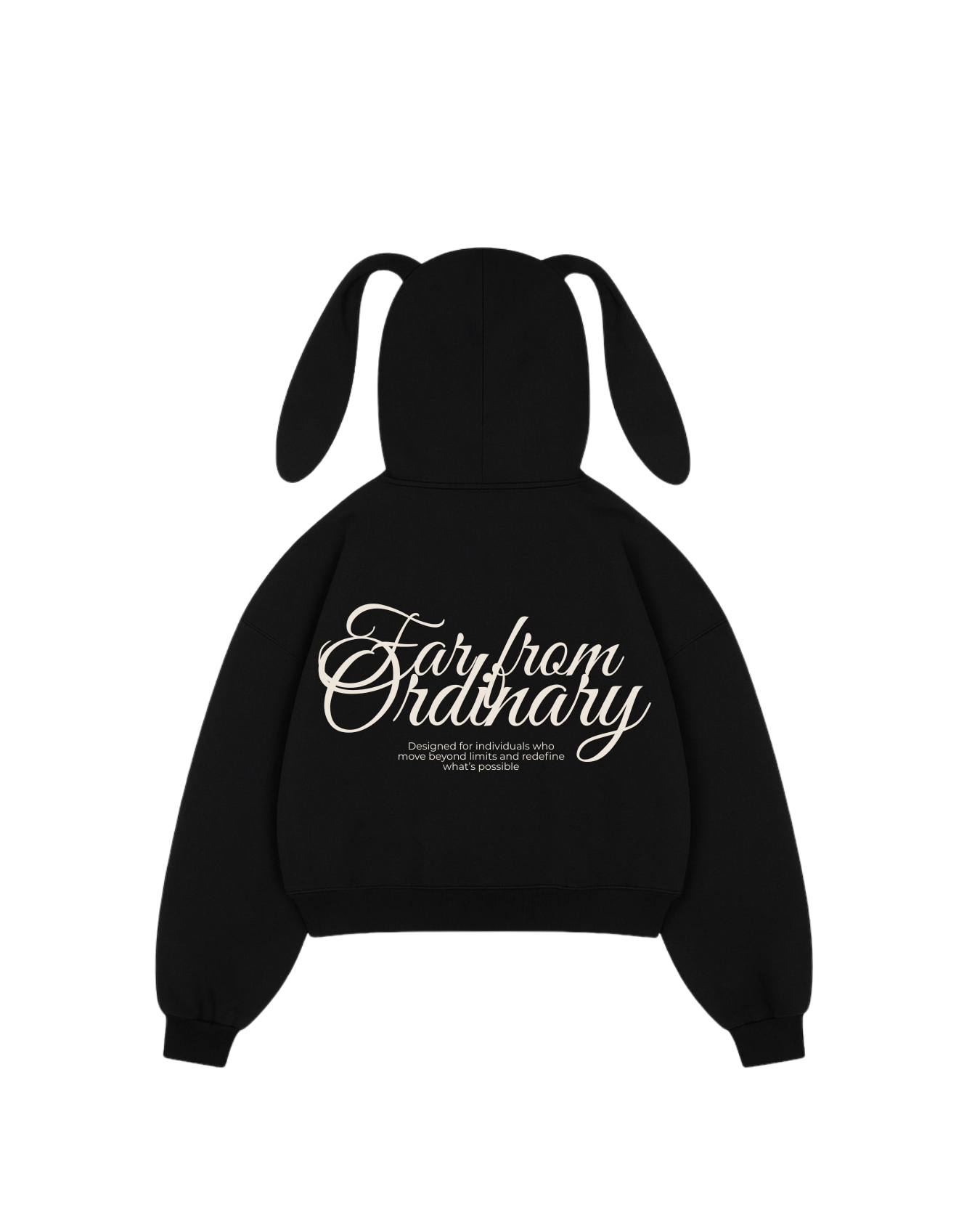 Ordinary - Hoodie Bunny black