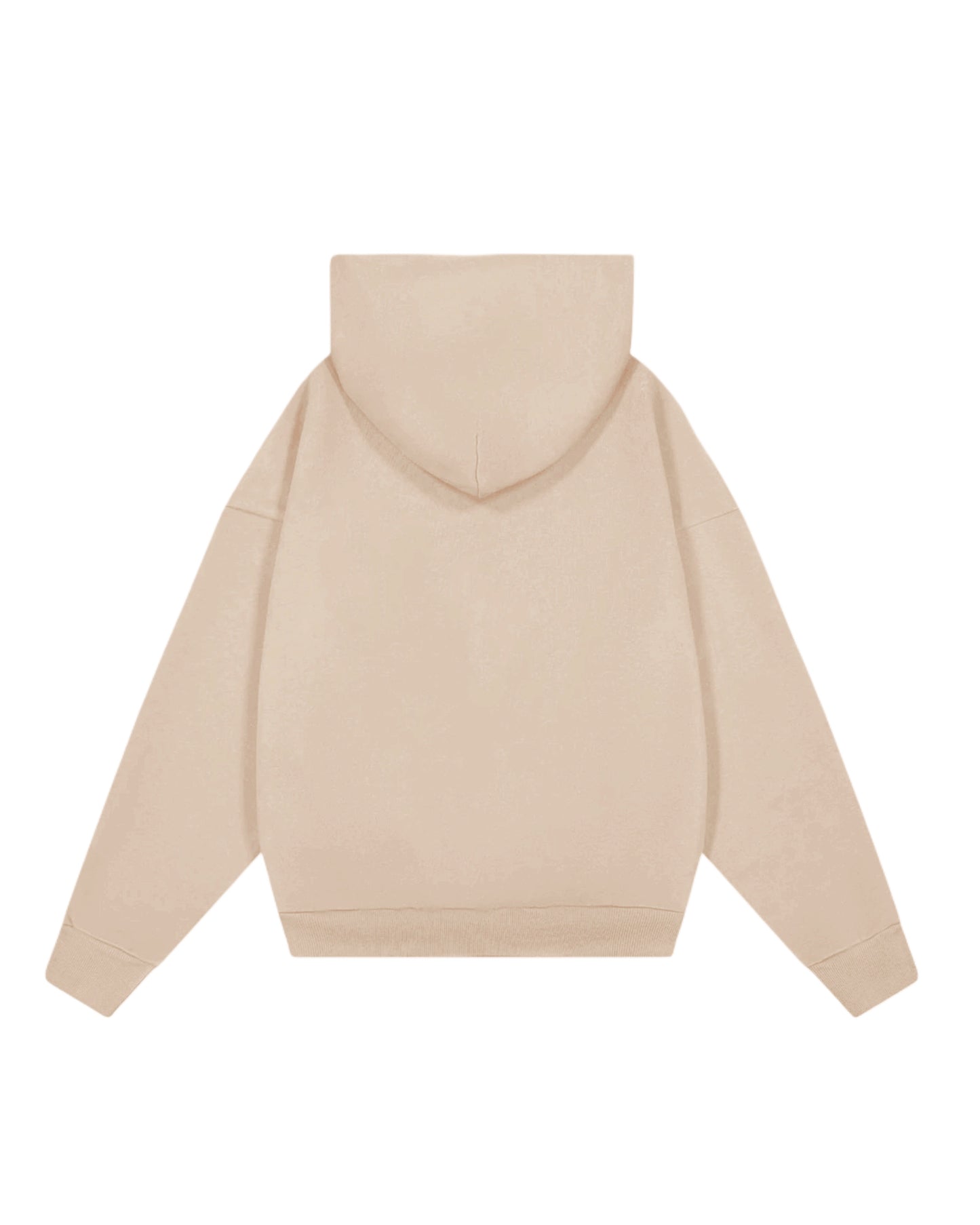 Hoodie basic beige modelo clásico