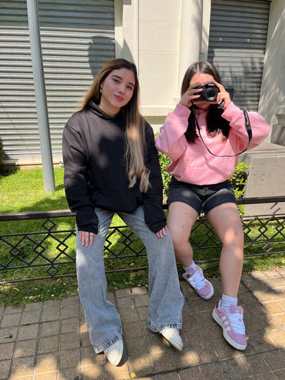 Basic Pink - Hoodie Mangas Globo