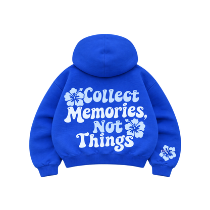 Memories - Hoodie Mangas Globo Blue