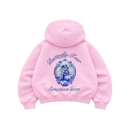 Emotion Love - Hoodie Manga Globo Pink