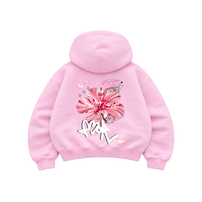 Love - Hoodie Mangas Globo Pink