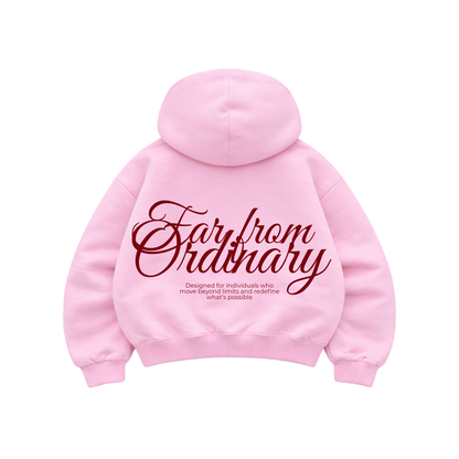 Far From Ordinary - Hoodie Mangas Globo Pink