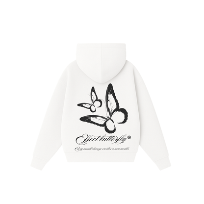 Effect Butterfly -Hoodie Clásico white