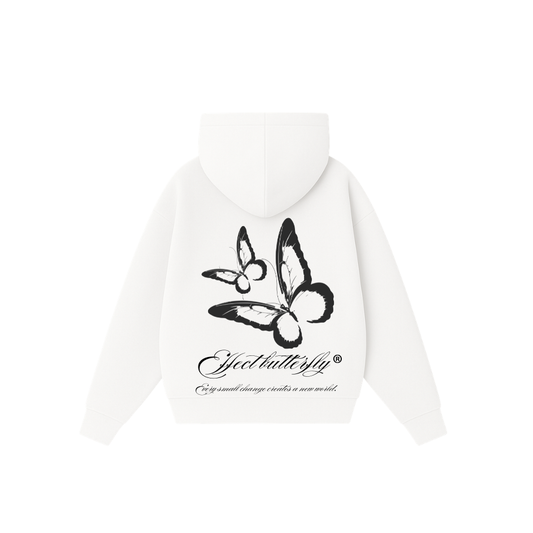 Effect Butterfly -Hoodie Clásico white
