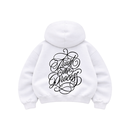 Trust The Process - Hoodie Mangas  Globo White