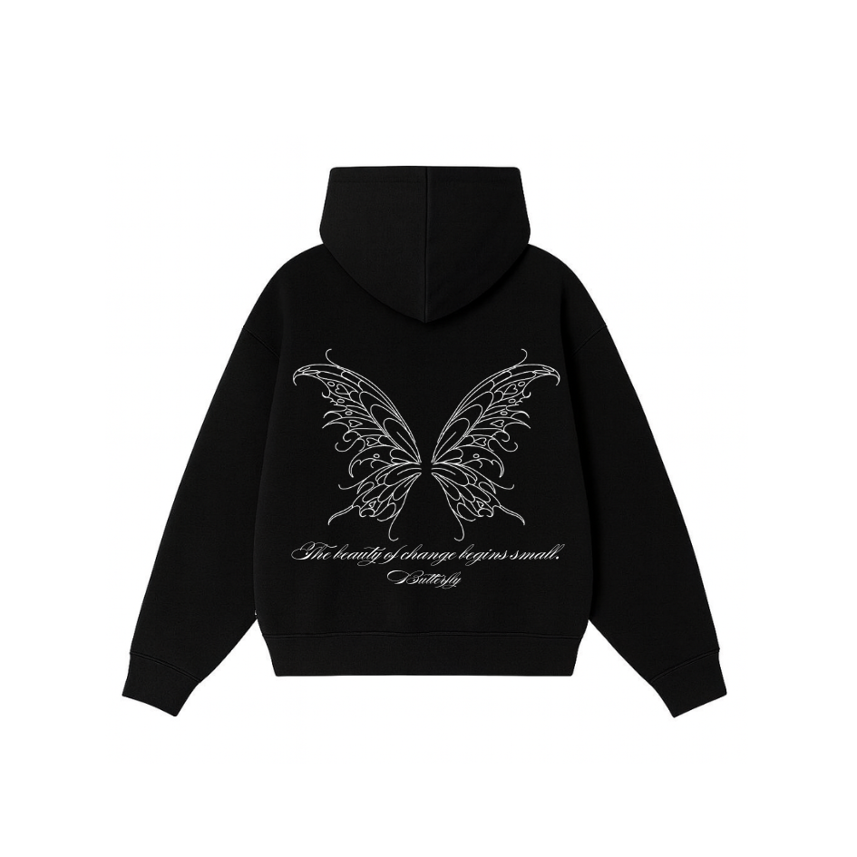 Butterfly Change - Hoodie clásico black