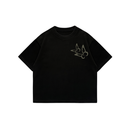 Butterfly Change - Black Premium Boxy T-Shirt