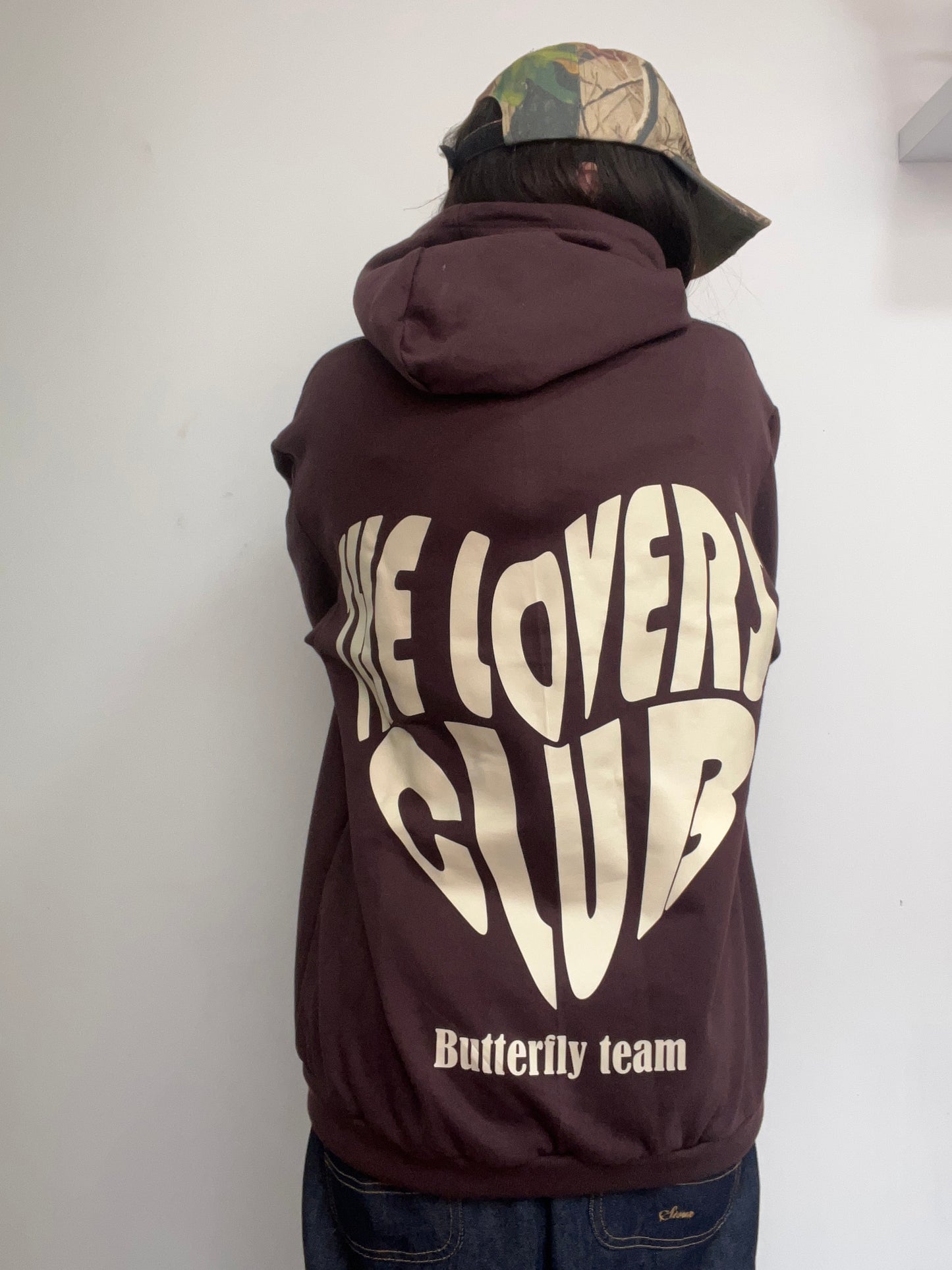 The lovers club - Hoodie clásico coffe