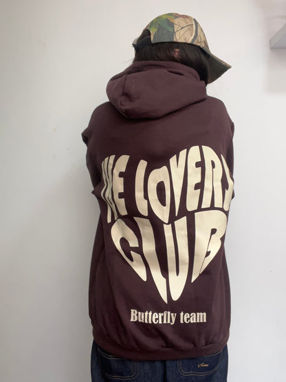 The lovers club - Hoodie clásico coffe