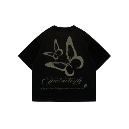 Butterfly Change - Black Premium Boxy T-Shirt