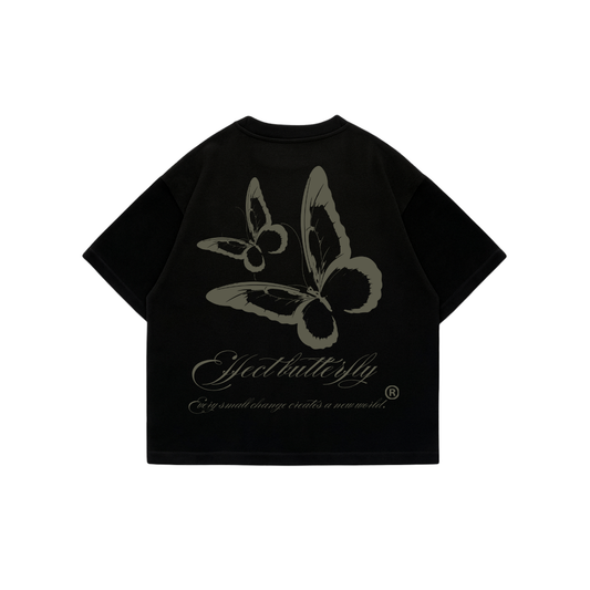 Butterfly Change - Black Premium Boxy T-Shirt