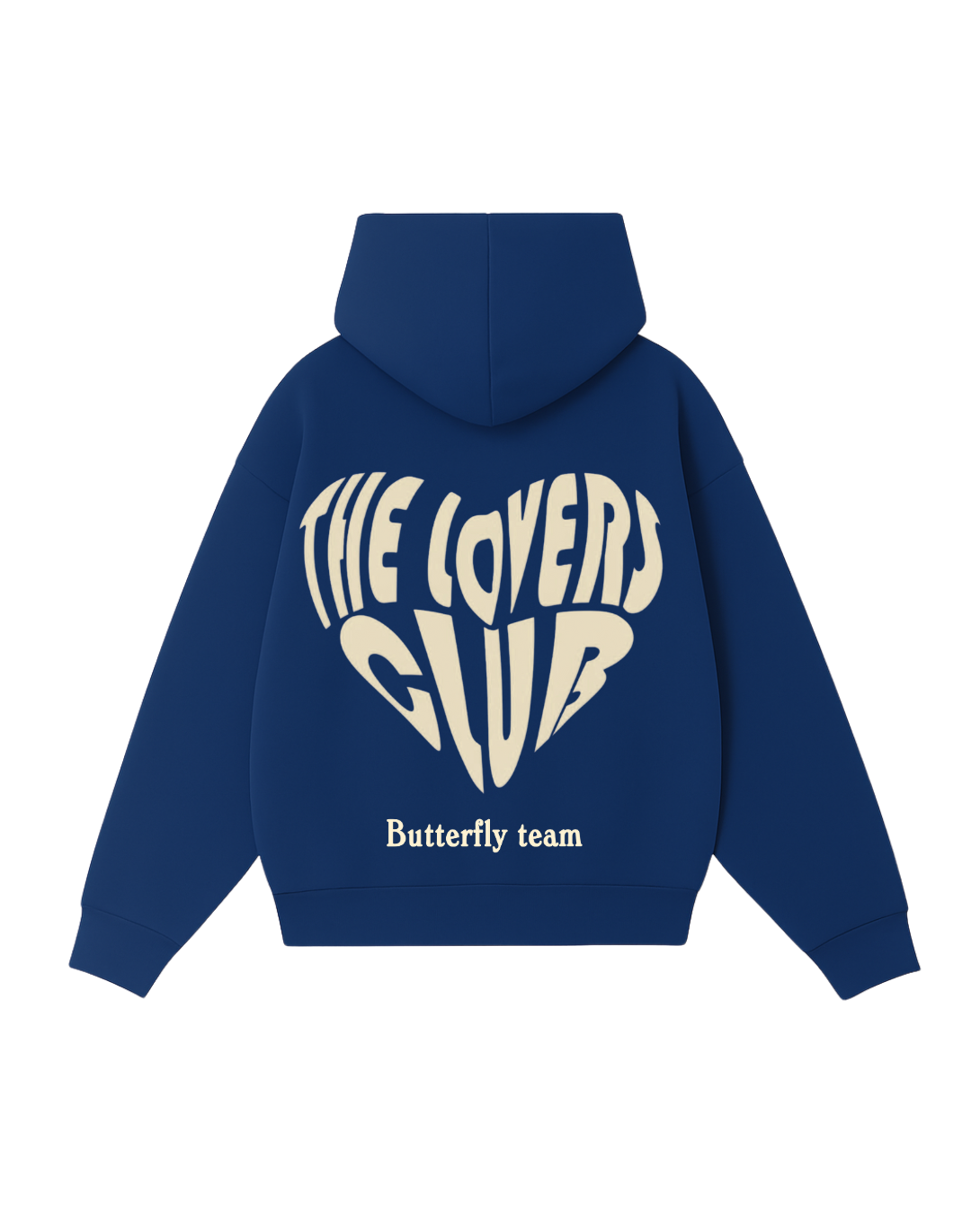 Hoodie the lovers club modelo clasico Azul francia