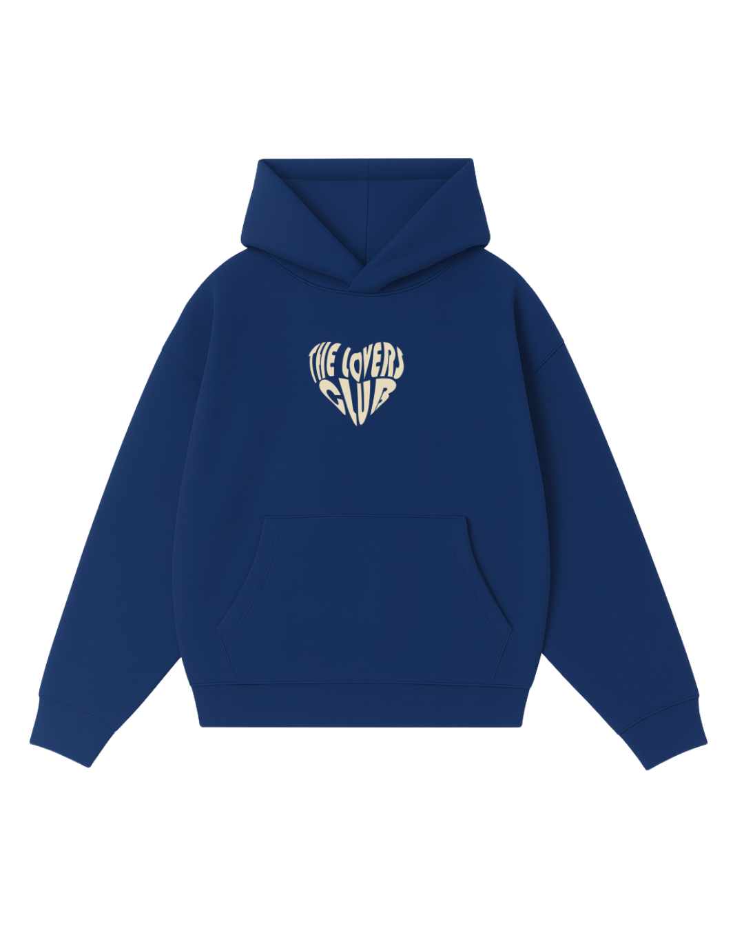 Hoodie the lovers club modelo clasico Azul francia