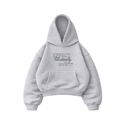 Effect Butterfly Craps - Hoodie Mangas Globo Gris