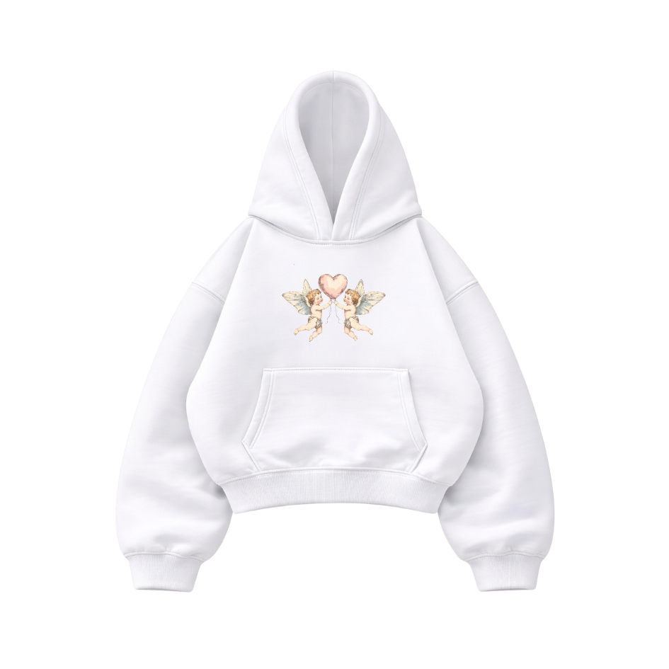 Archangel in Love - Hoodie Mangas Globo White
