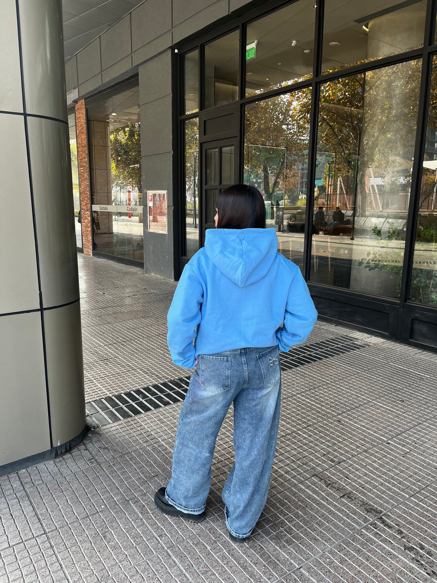Basic sky blue - Hoodie Classic