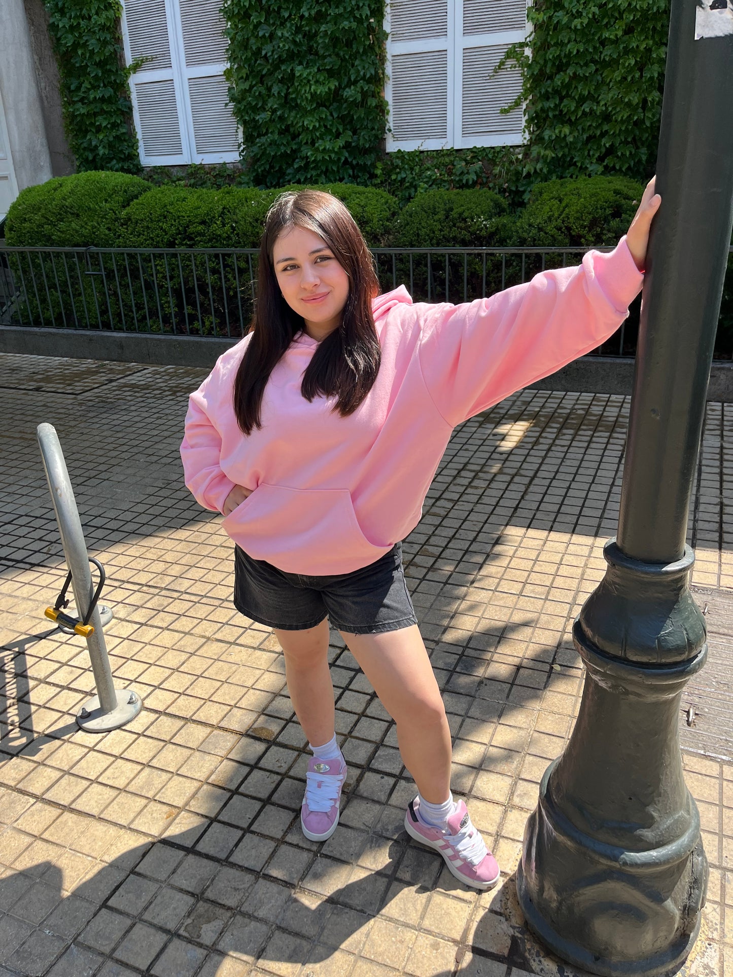Basic Pink - Hoodie Mangas Globo