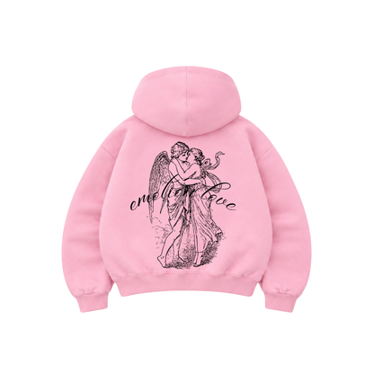 Emotion Love - Hoodie Zip Mangas Globos pink