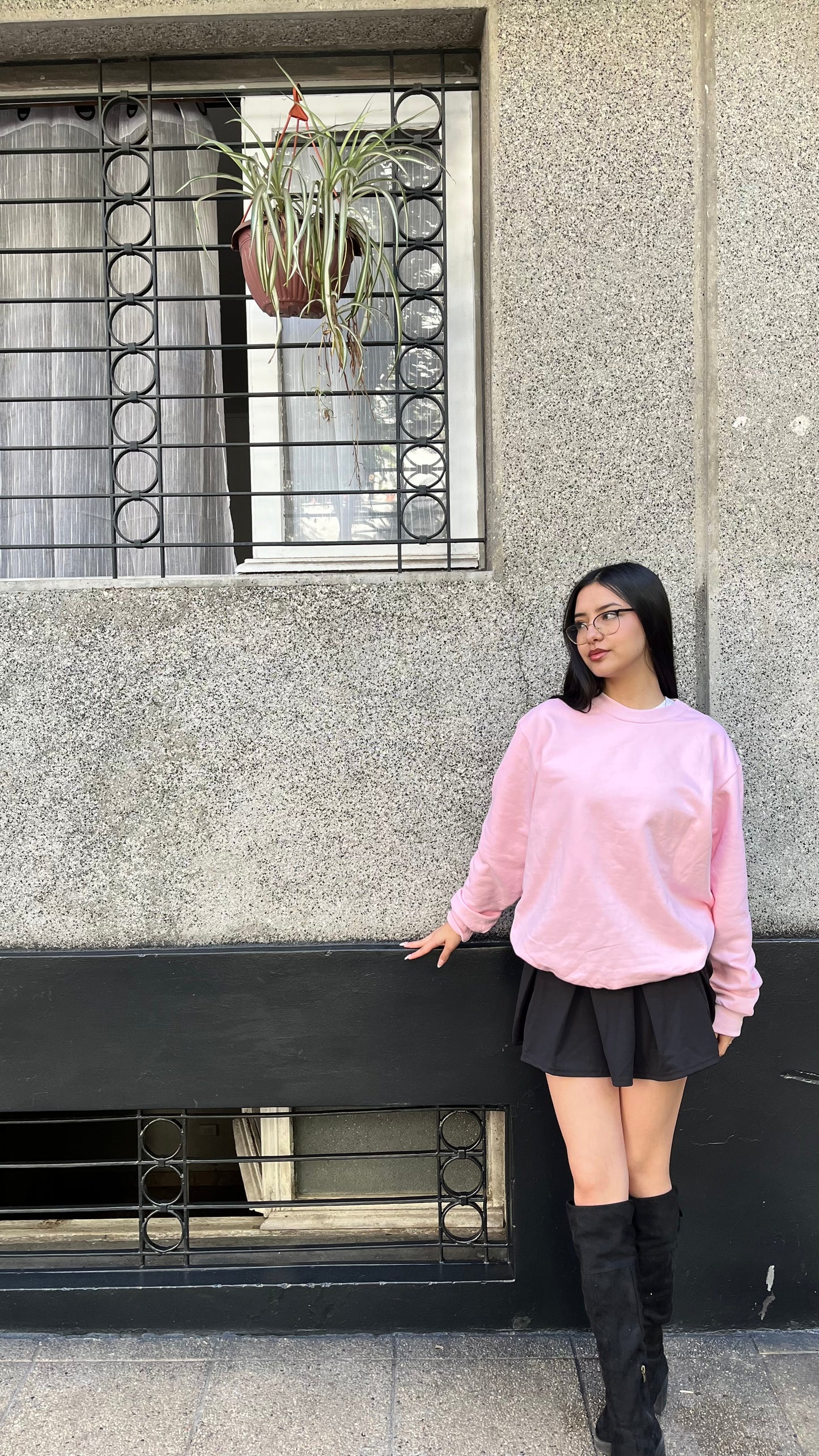 Polo basic rosado modelo clasico