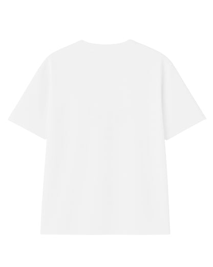 t-shirt basic blanca modelo recto