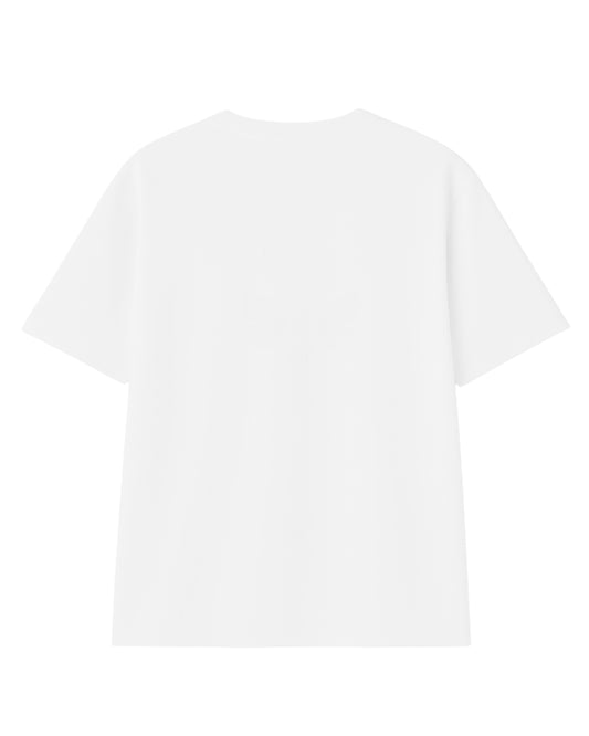 t-shirt basic blanca modelo recto