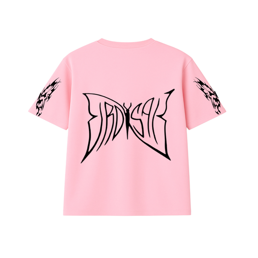 Butterfly Emblem - Pink Premium Clasic T-Shirt