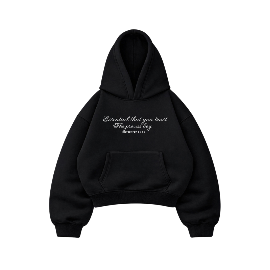 Trust The Process Black - Hoodie Mangas Globo
