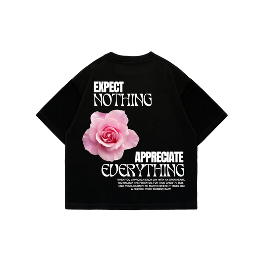 Expect Nothing - Black Premium Boxy T-Shirt