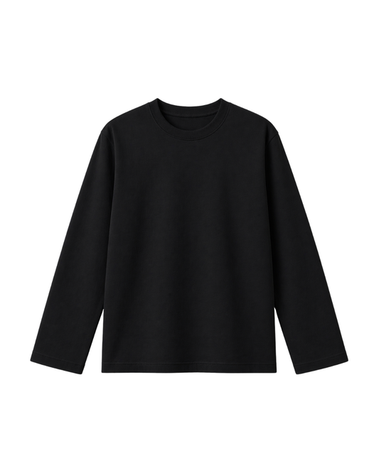 T-Shirt Manga Larga - Basic Black