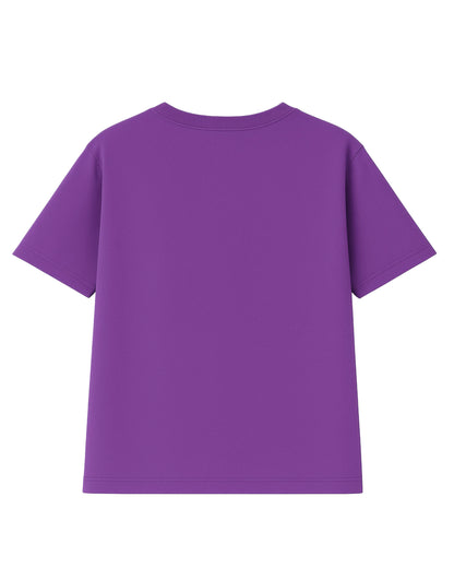 t-shirt basic lila    modelo recto