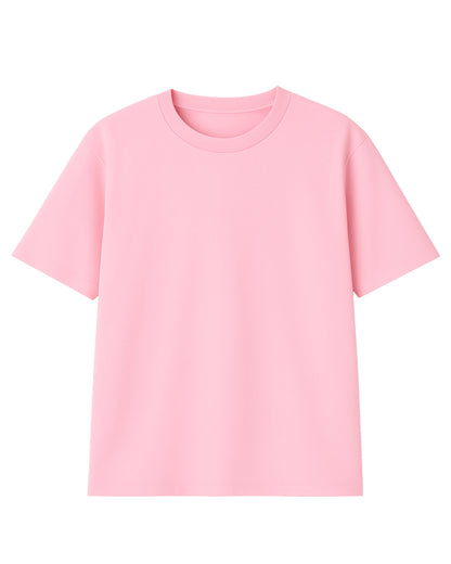 t-shirt basic rosada modelo recto