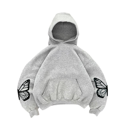 Hoodie to full ir life modelo gris manga globo