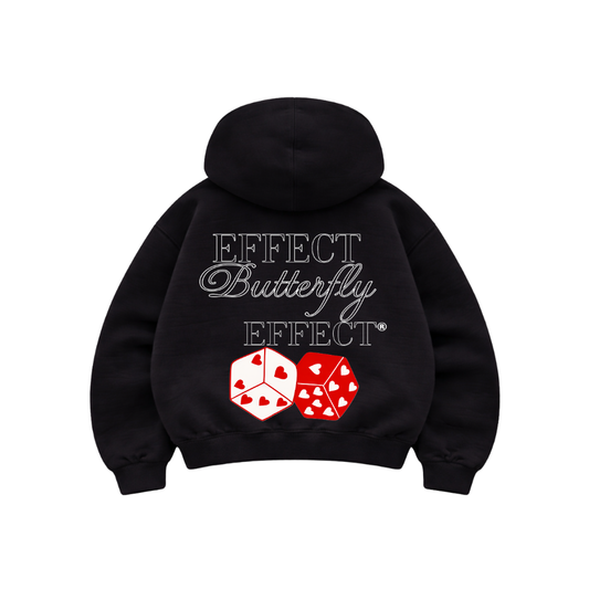 Butterfly Effect Negro - Hoodie Mangas Globo