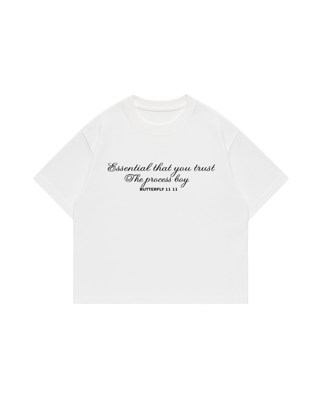 Trust The Process - Premium Boxy T-Shirt white