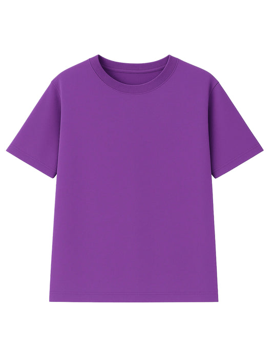 t-shirt basic lila    modelo recto