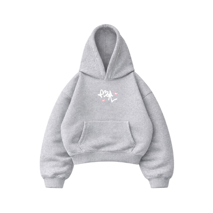 Love - Hoodie Mangas Globo Gris