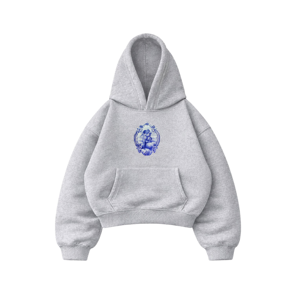 Emotion Love - Hoodie Manga Globo Gris
