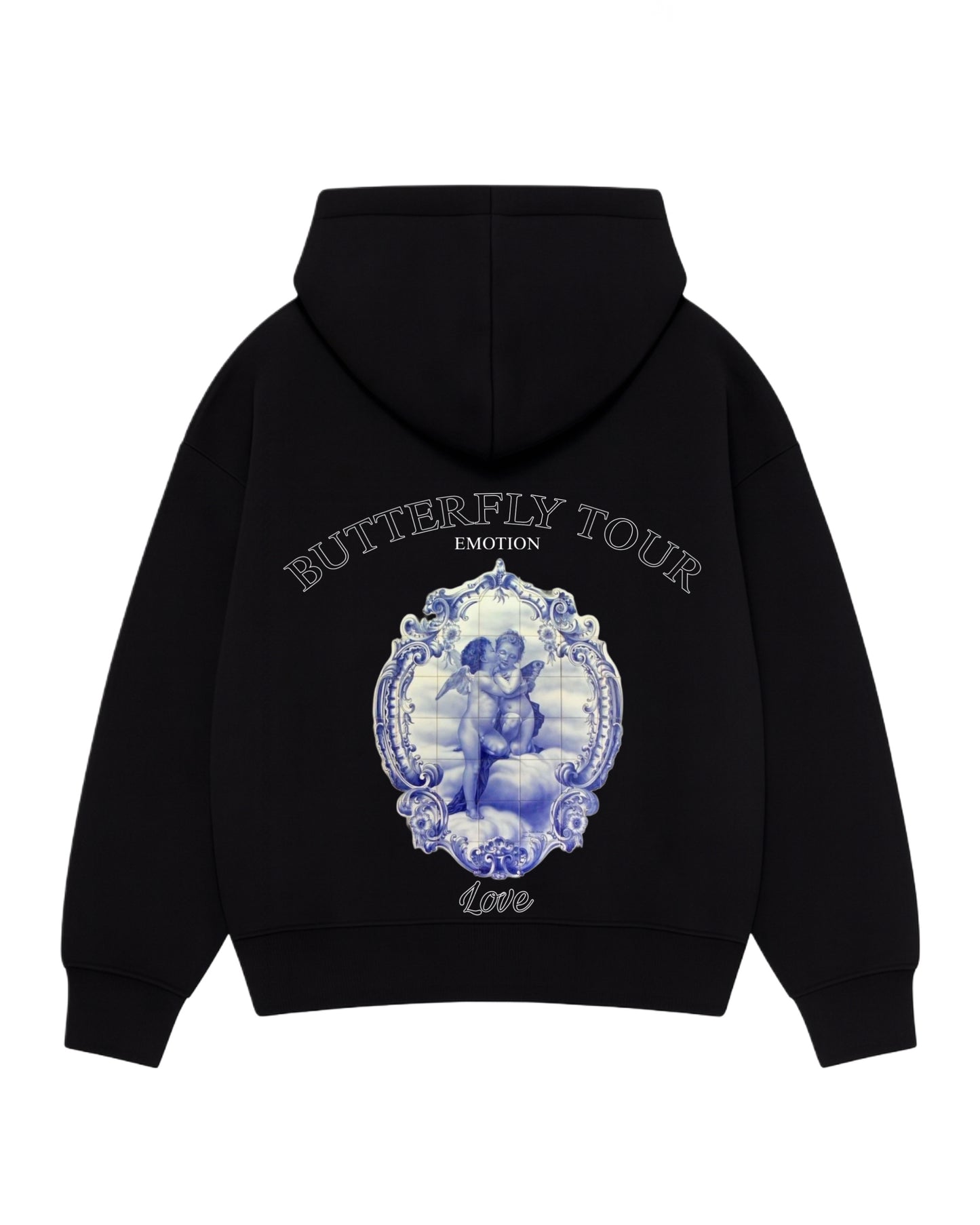 Hoodie emotion love zip modelo clásico