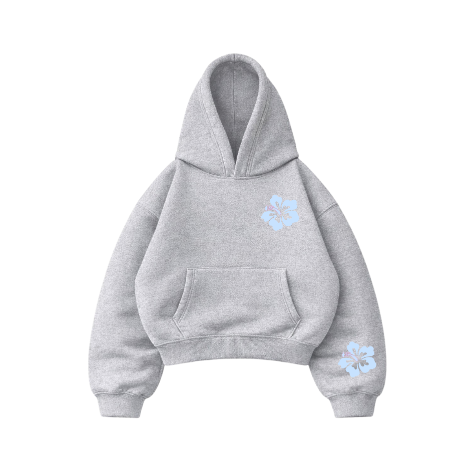 Memories - Hoodie Mangas Globo Gris