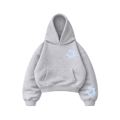 Memories - Hoodie Mangas Globo Gris