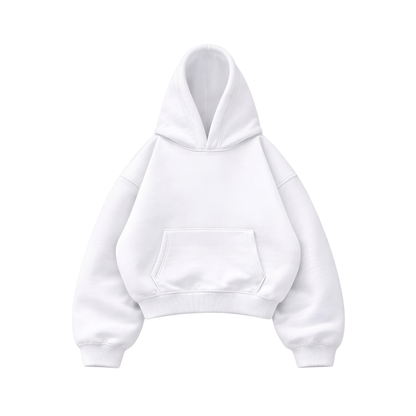 Basic White - Hoodie Mangas Globo